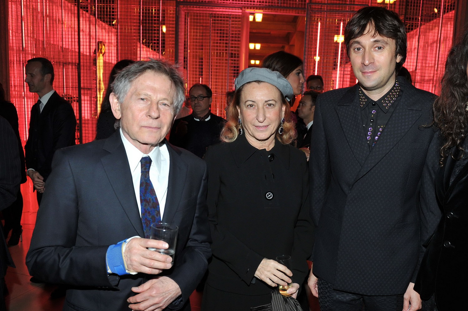 Roman Polanski, Miuccia Prada e Francesco Vezzoli.