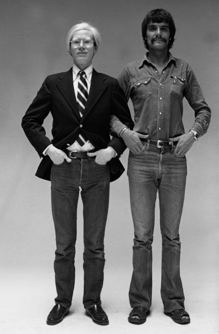 Andy Warhol e Oliviero Toscani, 1973. 