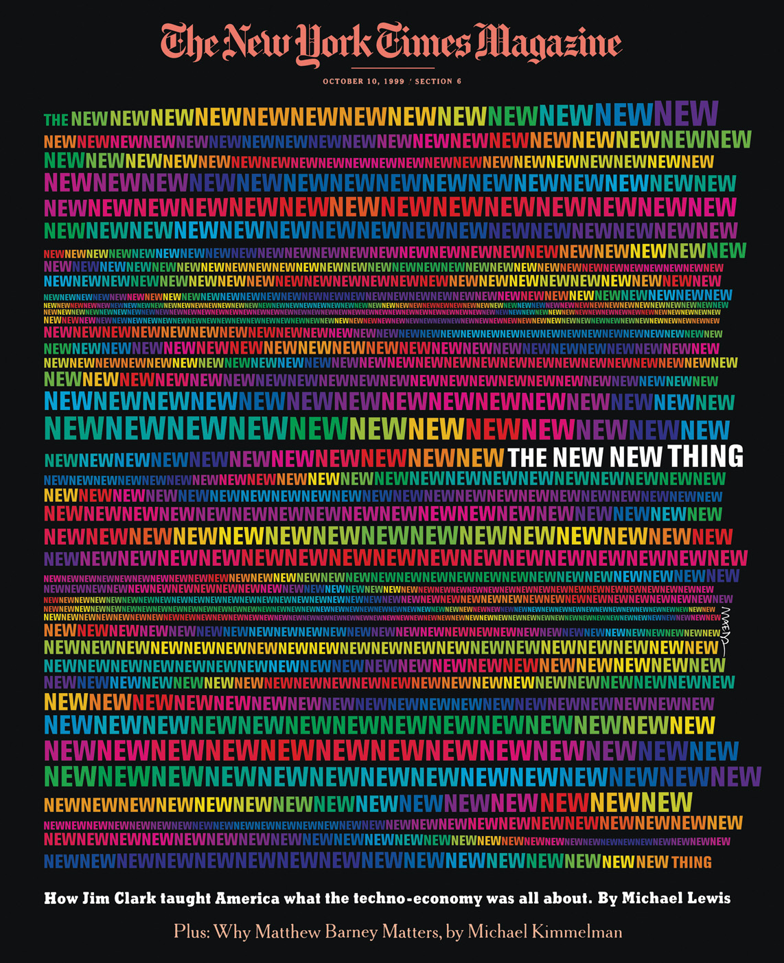 John Maeda, The New York Times magazine (cover) 1999. Art director: Janet Froelich