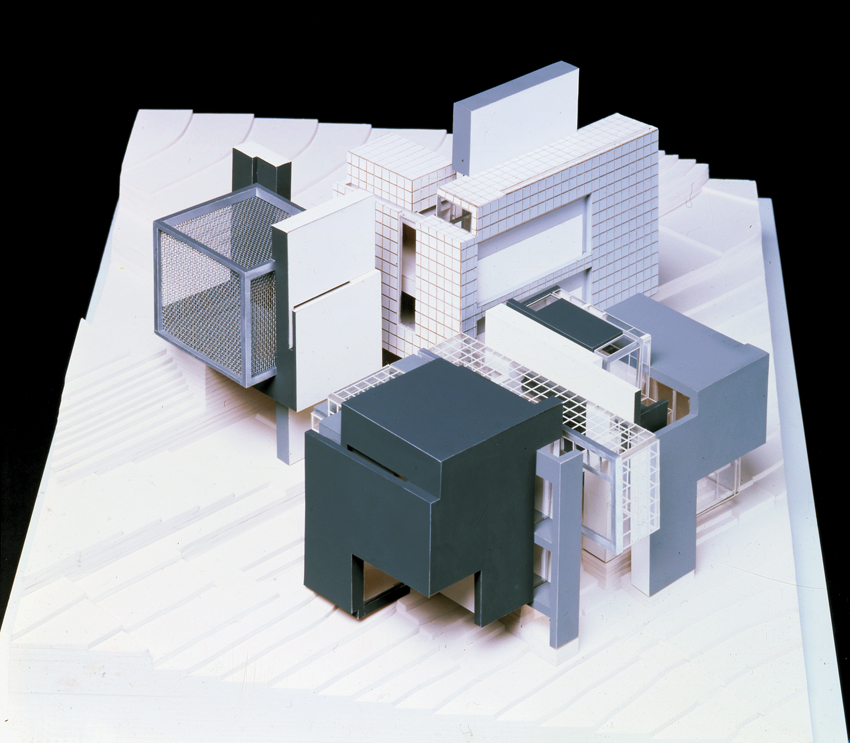 Peter Eisenman, House X, Bloomfield Hills, Michigan, 1975. Axonometric model. Photo: Dick Frank Studio. Courtesy: Eisenman Architects