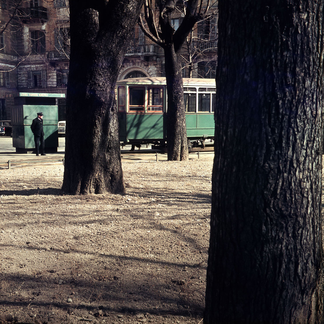 Cesare Colombo – Via Legnano, capolinea del tram 14, Milano 1958