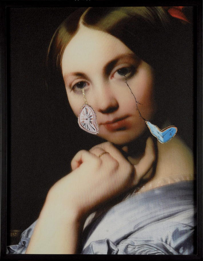 Francesco Vezzoli, Time, Clock of the Heart (after Ingres), 2008.