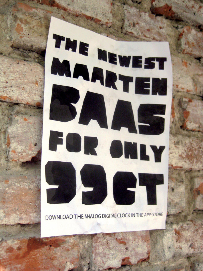 Maarten Baas, Analog Digital Clock (poster), 2010.