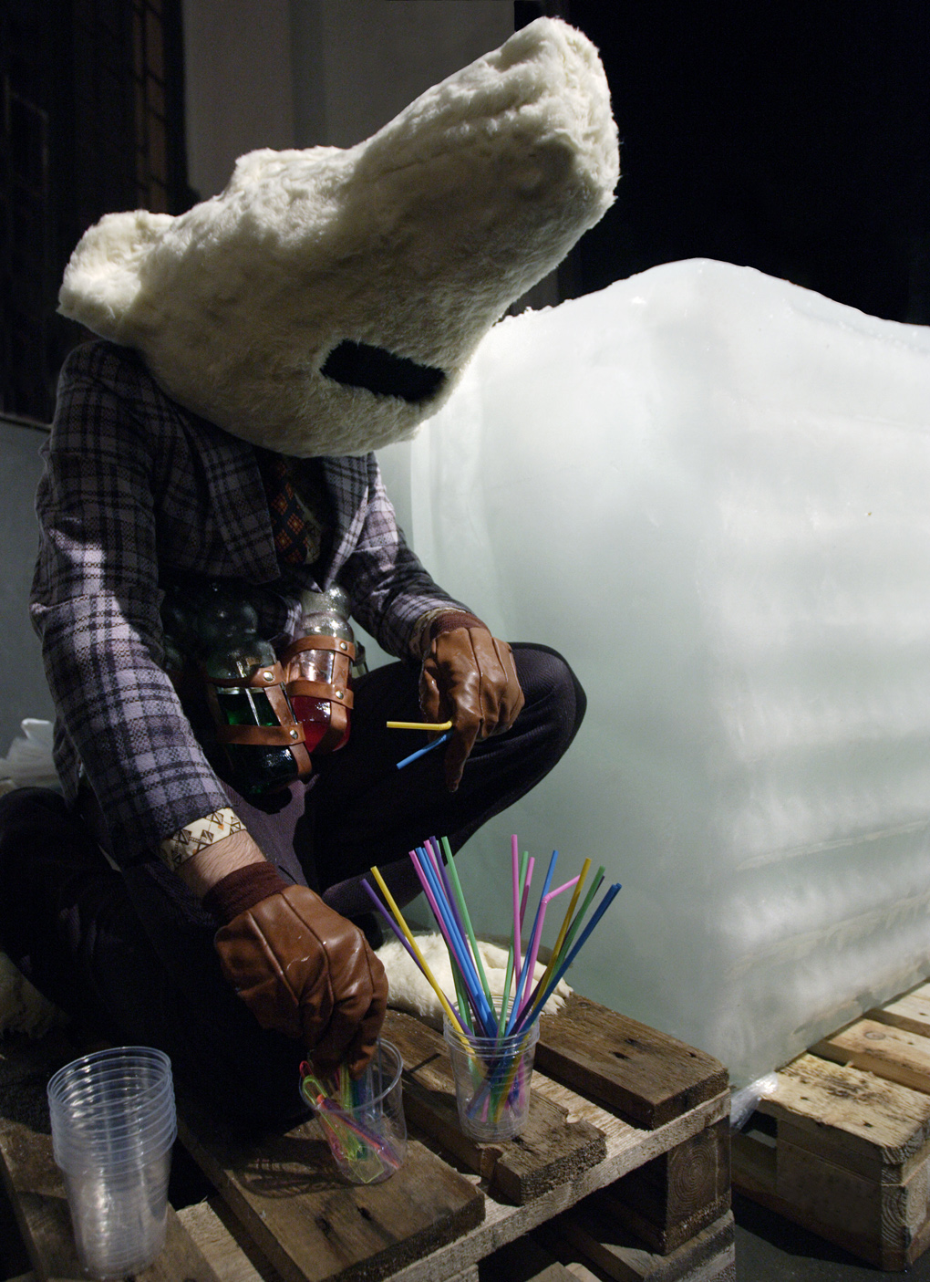 Michael Fliri, The polar bear, 2005. Courtesy: Galleria Raffaella Cortese, Milano, and Galleria Civica di Arte Contemporanea, Trento. Photo: Hugo Munoz.