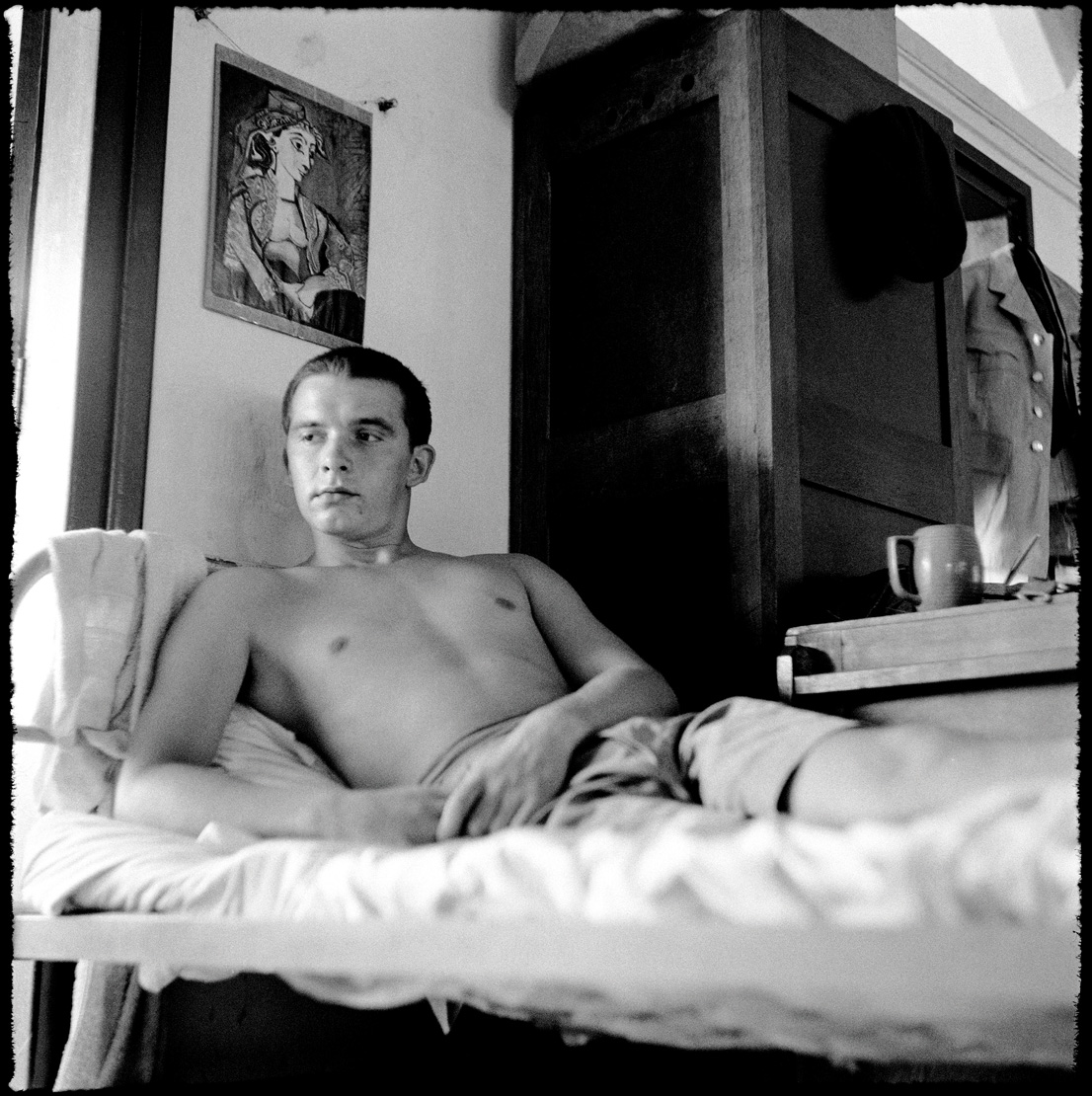 Self-portrait during National Service in Singapore by David Bailey, 1957 © David Bailey