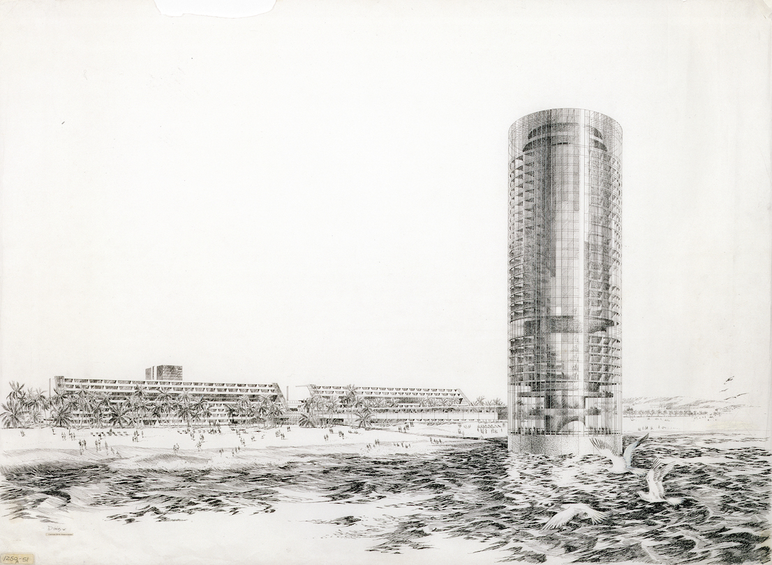 DMJM, Pacific Ocean Park Redevelopment, 1969. (courtesy Edward Cella Art and Architecture)