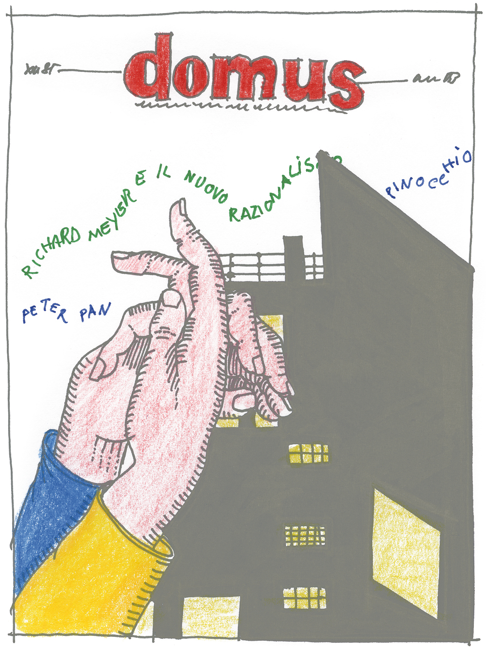 Domus, schizzi, 1986-1992. / Domus, sketches, 1986-1992.