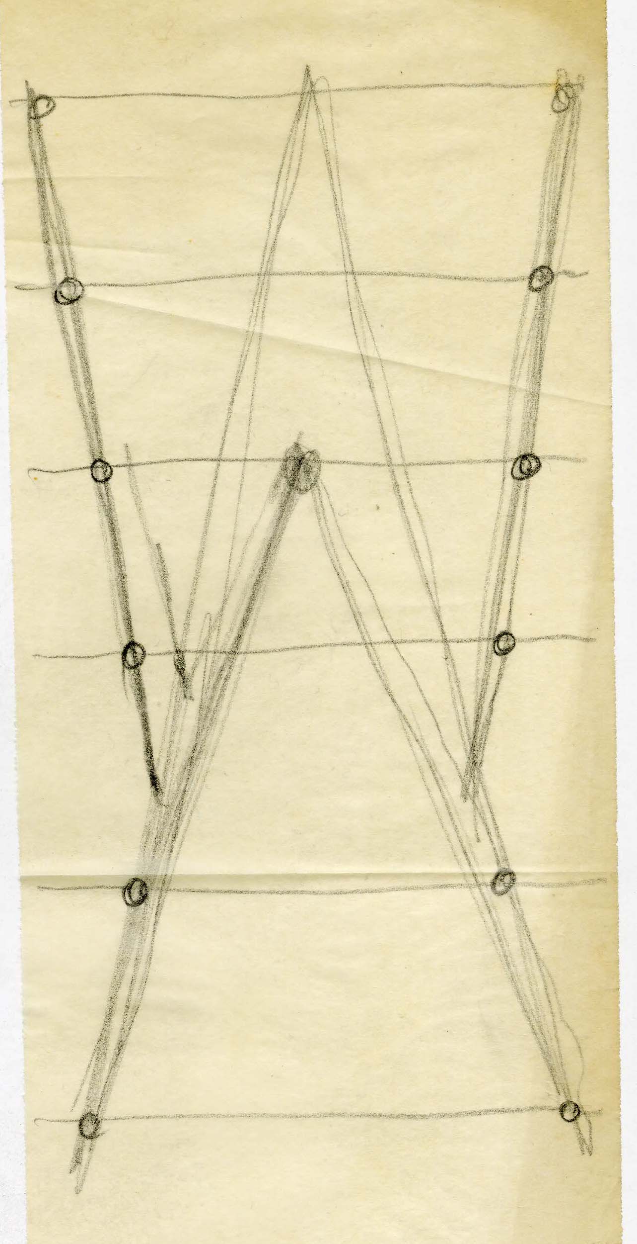 Nuvola Rossa, design di Vico Magistretti per Cassina. Schizzo.