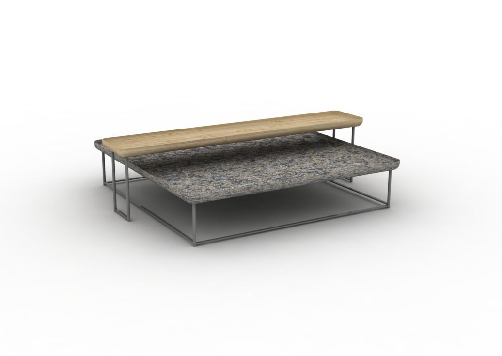 Tavolini Torei, design di Luca Nichetto per Cassina.