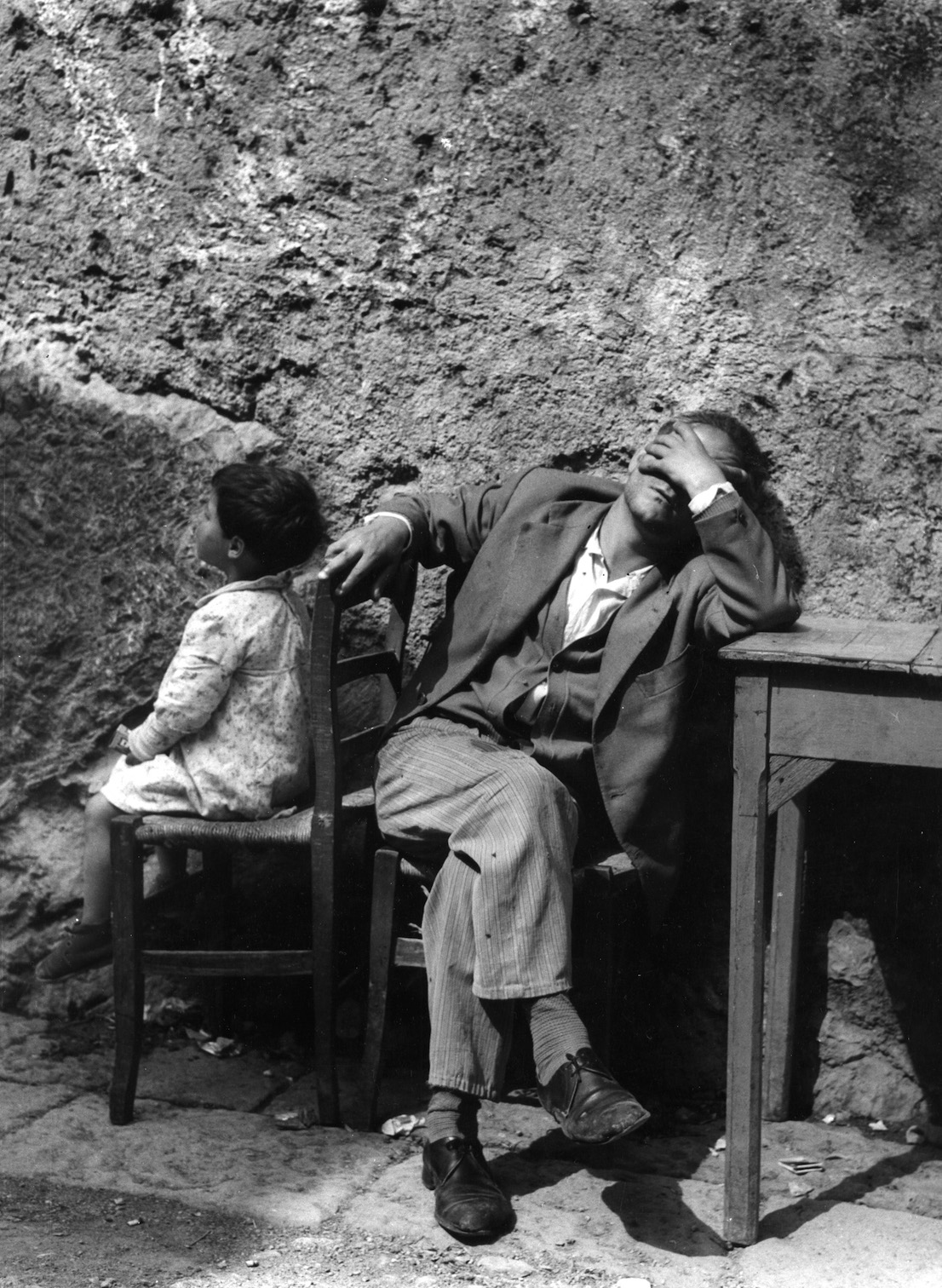 Luciano D'Alessandro. Il disoccupato, Napoli, 1956