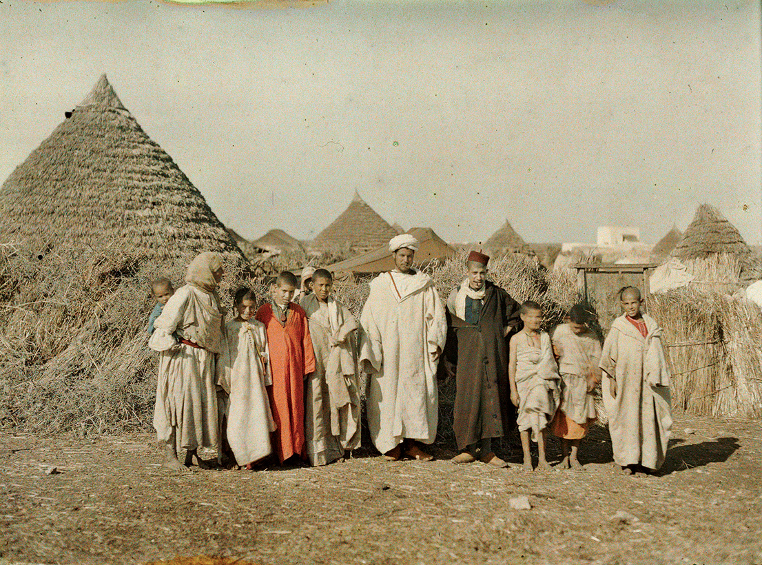 Albert Kahn, Les Archives de la Planète, Stéphane Passet. Morocco, Benguerir, village people, December 1912 / January 1913. © Musée Albert-Kahn, Département des Hauts-de-Seine.