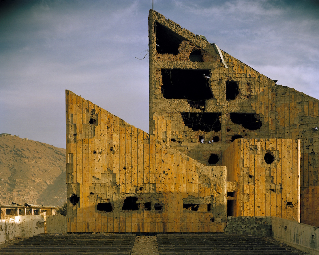 Simon Norfolk, Former Soviet-era Palace-of-Culture, Kabul, 2001-02. Courtesy: Simon Norfolk.