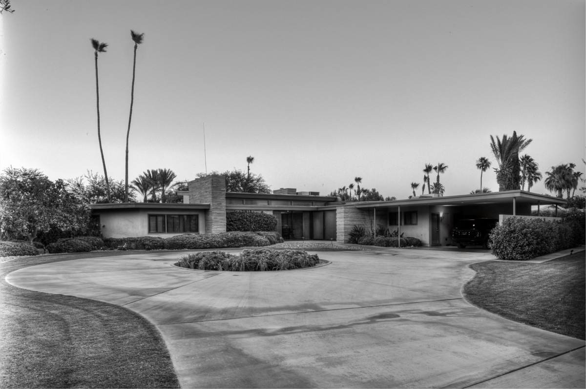 Twin Palms, Sinatra House, Palm Springs, California, designed by E. Stewart Williams, 1947.