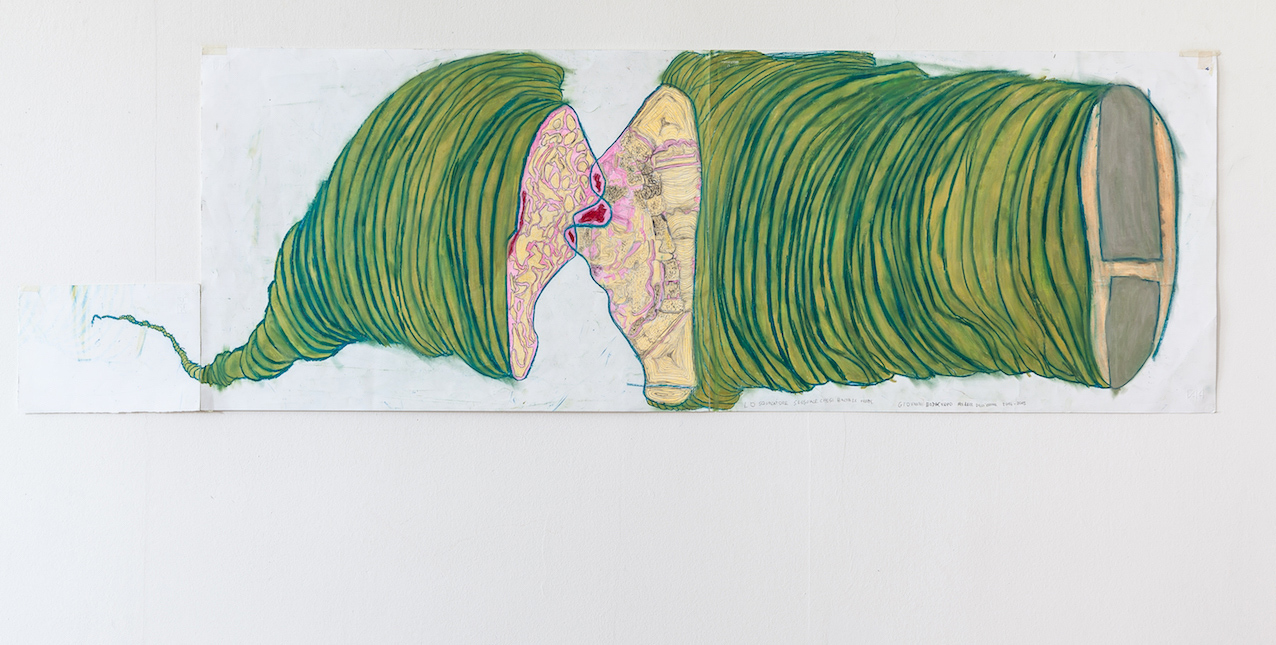 Giovanni, Atelier dell’Errore
, Lo Squalatore Sessuale che si bacia le ferite / Sexual Sharkist kissing its own wounds, 2015. Courtesy: © Atelier dell’Errore.
