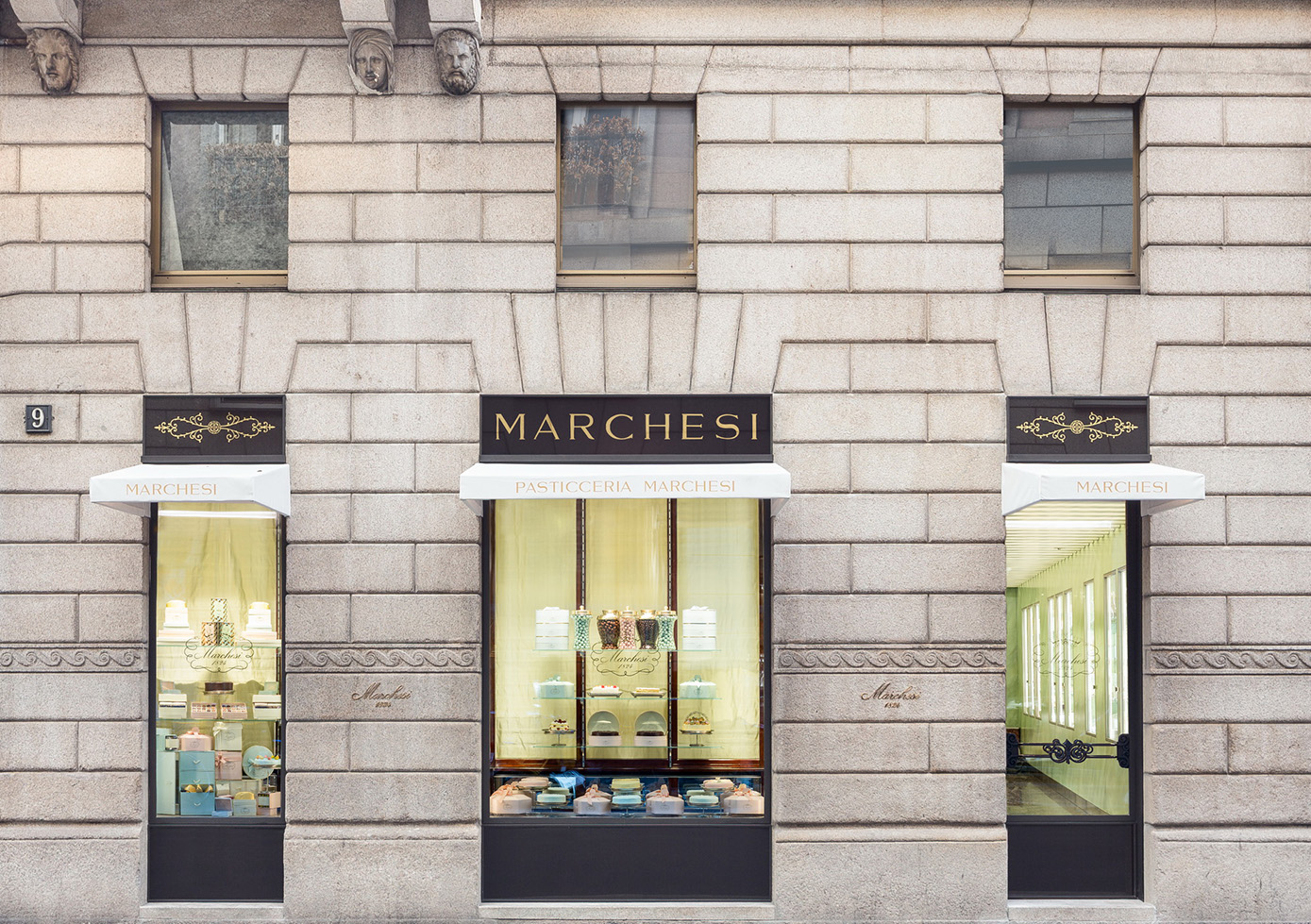 Pasticceria Marchesi, Via Monte Napoleone, Milano.