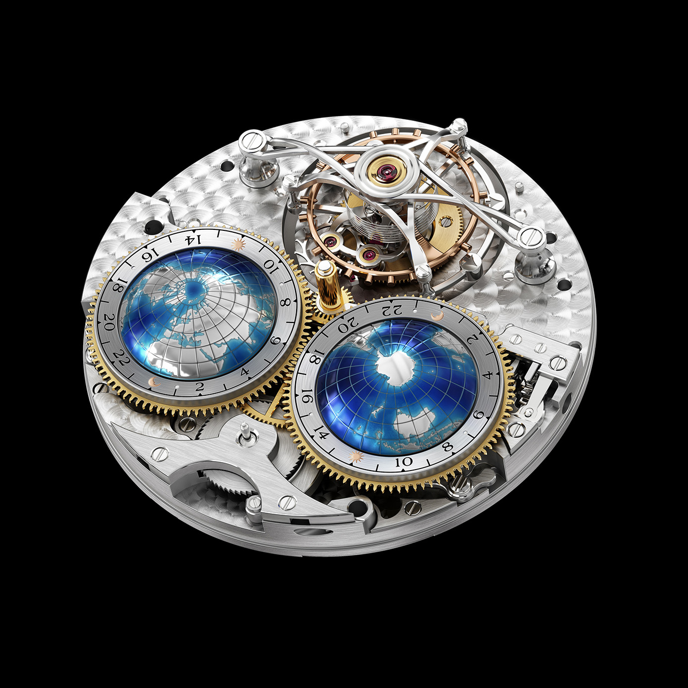 Il Villeret Tourbillon Cylindrique Geosphères Vasco da Gama di Montblanc.