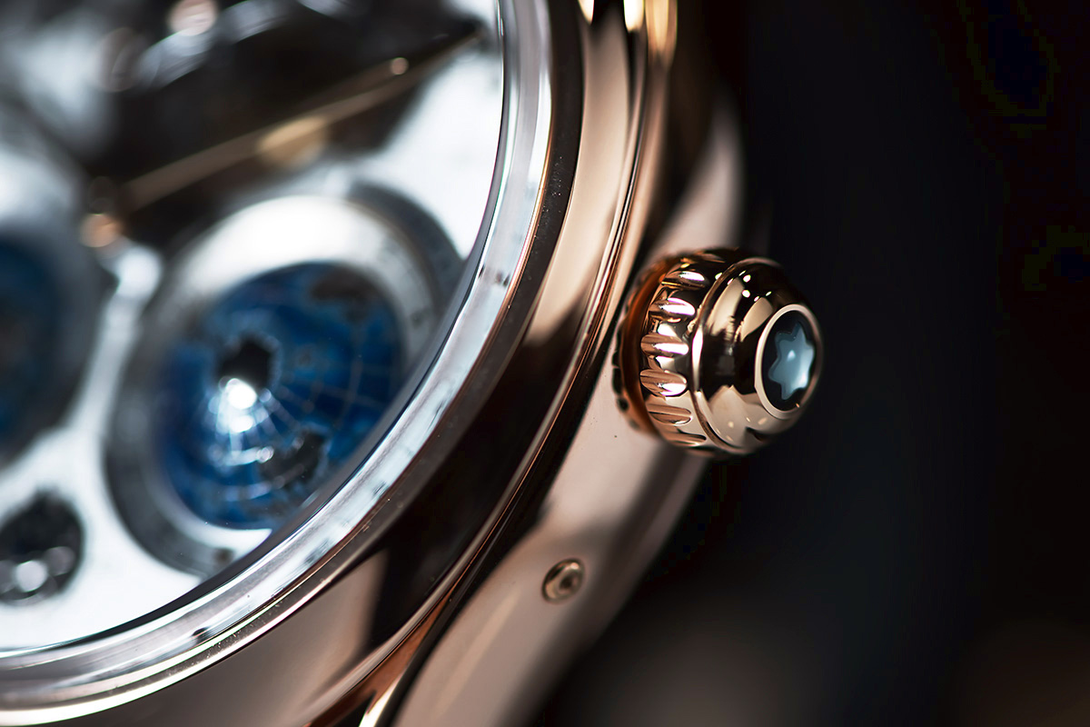 Il Villeret Tourbillon Cylindrique Geosphères Vasco da Gama di Montblanc.