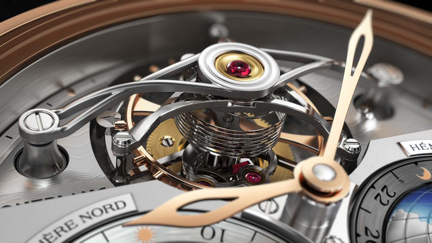 Il Villeret Tourbillon Cylindrique Geosphères Vasco da Gama di Montblanc.
