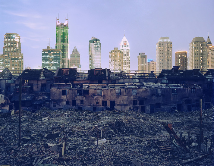 Greg Girard, Shanghai Falling (Fuxing Lu Demolition), 2002.