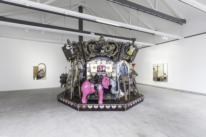 Edward & Nancy Reddin Kienholz, The Merry-Go-World or Begat By Chance and the Wonder Horse Trigger, 1991-94.