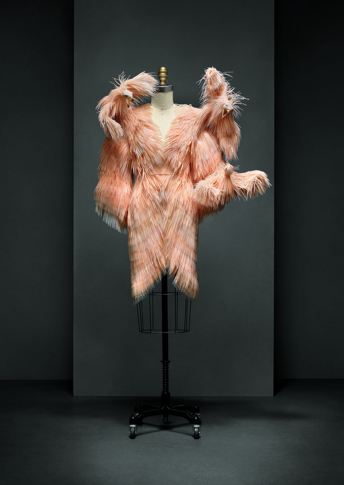 Dress, Iris van Herpen (Dutch, born 1984), autumn/winter 2013– 14. The Metropolitan Museum of Art, Purchase, Friends of The Costume Institute Gifts, 2015. Courtesy: of The Metropolitan Museum of Ar.
