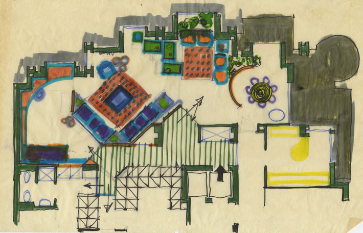 Appartamento in via Jommelli, 1969. © Archivio Studio Magistretti - Fondazione Vico Magistretti.