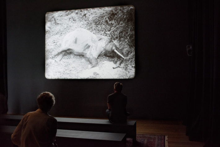  Installation view of BRUCE CONNER: IT’S ALL TRUE. The Museum of Modern Art, New York, July 3-October 2, 2016. © 2016 The Museum of Modern Art. Photo: Martin Seck.