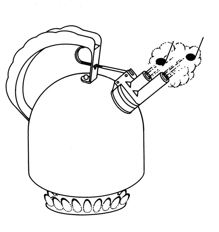 9091, design di Richard Sapper per Alessi, 1983. Schizzo.
