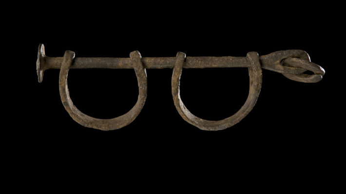 Shackles. Created by Unidentified. Before 1860. Collection of the Smithsonian National Museum.
