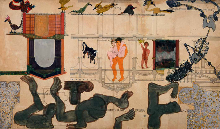 Carol Rama, Seduzioni, 1985. Fondazione Guido ed Ettore de Fornaris Galleria d'Arte Moderna e Contemporanea di Torino. Foto: Rampazzi, 1989.