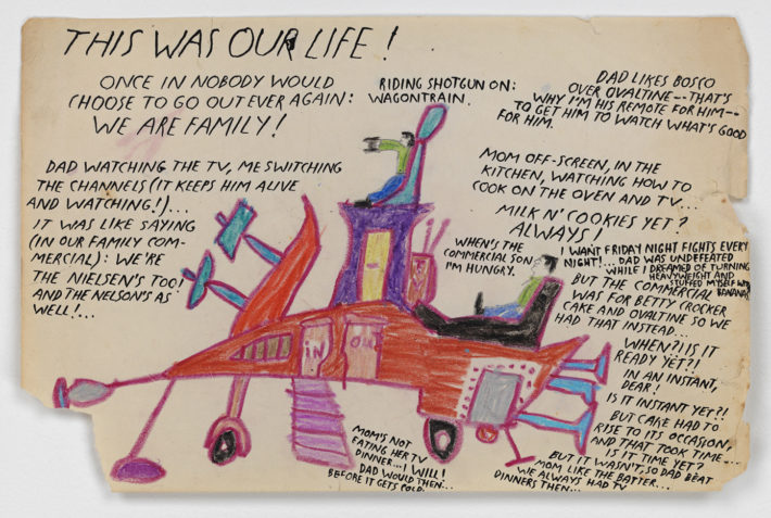 Raymond Pettibon, No Title (This was our…), ca. 1960s/2000s. Courtesy: David Zwirner, New York.