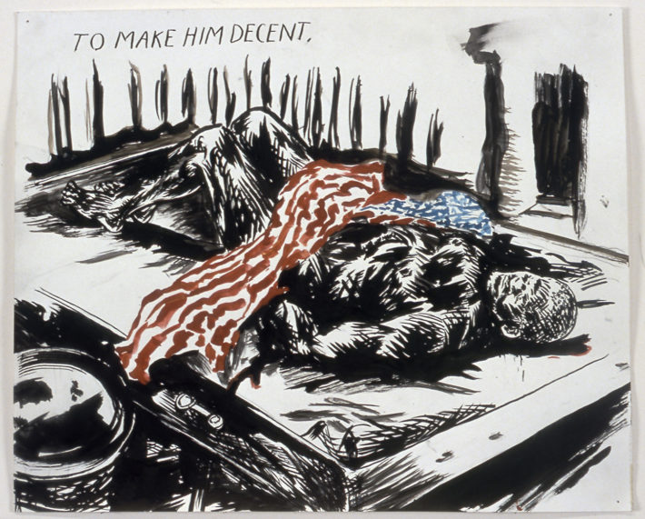 Raymond Pettibon, No Title (To make him…), 2004. Collection Susan and Michael Hort, New York. Courtesy: Raymond Pettibon and Regen Projects, Los Angeles.