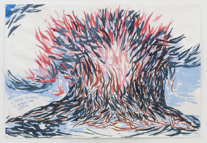 Raymond Pettibon, No Title (I thank the…), 2005. Courtesy: David Zwirner, New York.