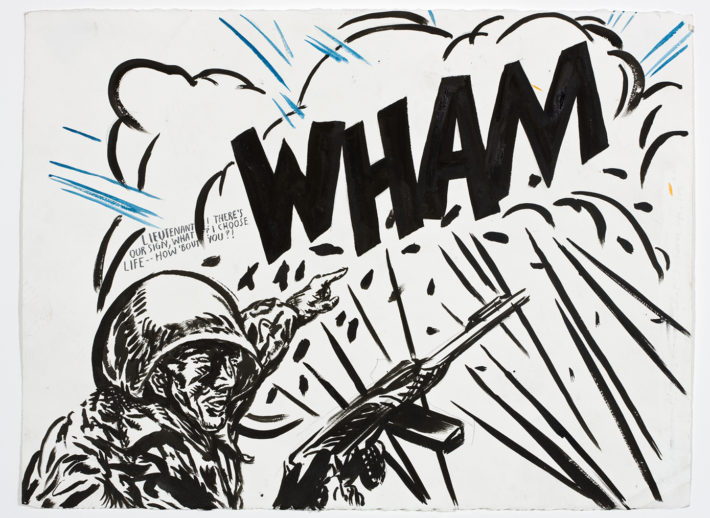 Raymond Pettibon, No Title (Lieutenant! There’s our), 2008. Aishti Foundation, Beirut, Lebanon. Courtesy: Raymond Pettibon, and Regen Projects, Los Angeles.