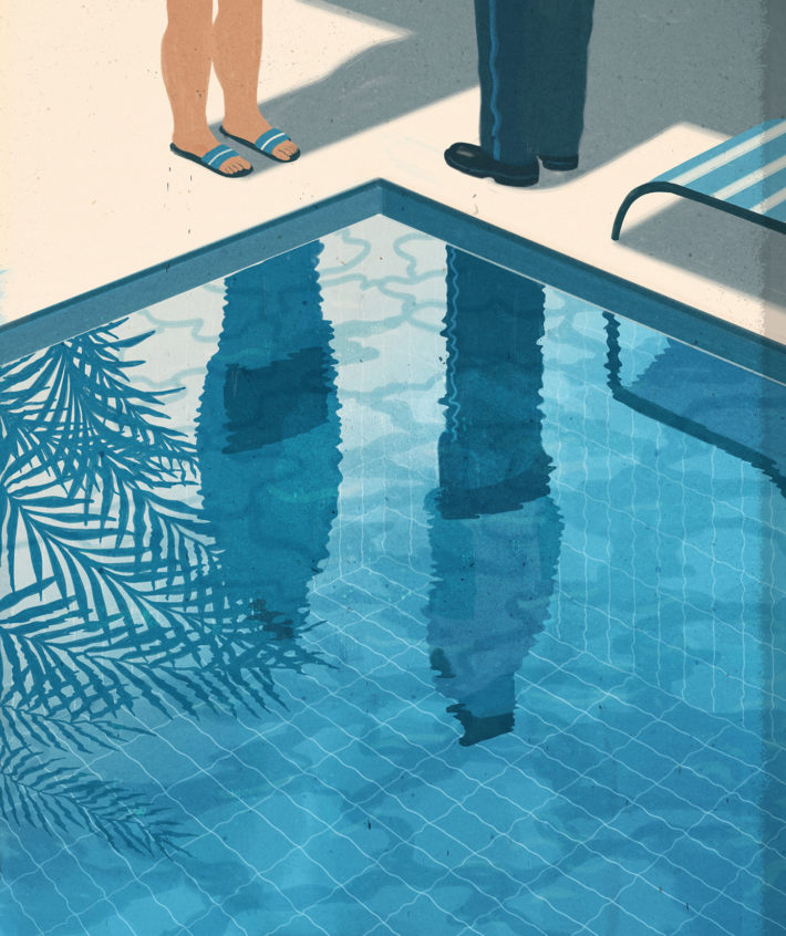Emiliano Ponzi, Summer house with swimming pool, The New York Times (USA), 2014.