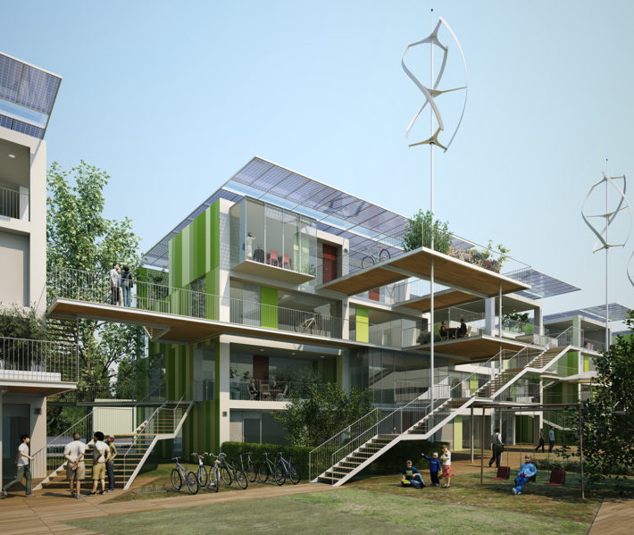 La Casa da 100 K €, 2007-2009. Progetto Mario Cucinella Architects.