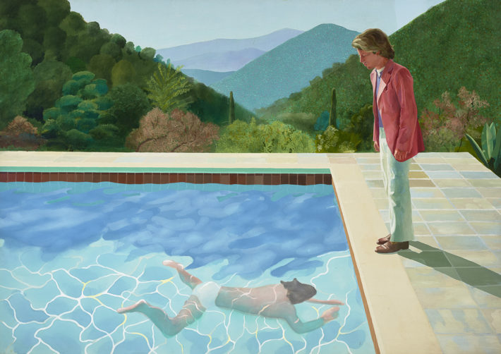 David Hockney, Portrait of an Artist (Pool with Two Figures), 1972.