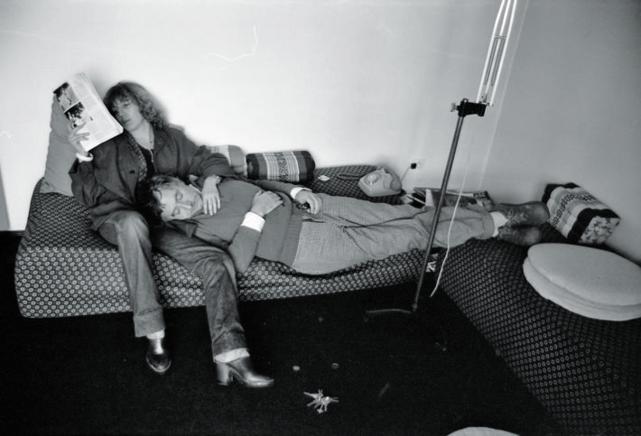 Barbara Radice and Ettore Sottsass, Milan, 1978. Selfie.