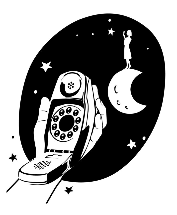 Il telefono Grillo di Marco Zanuso e Richard Sapper per Siemens, 1965.
