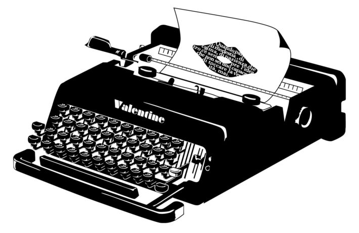 Macchina da scrivere Valentine di Ettore Sottsass per Olivetti, 1969.