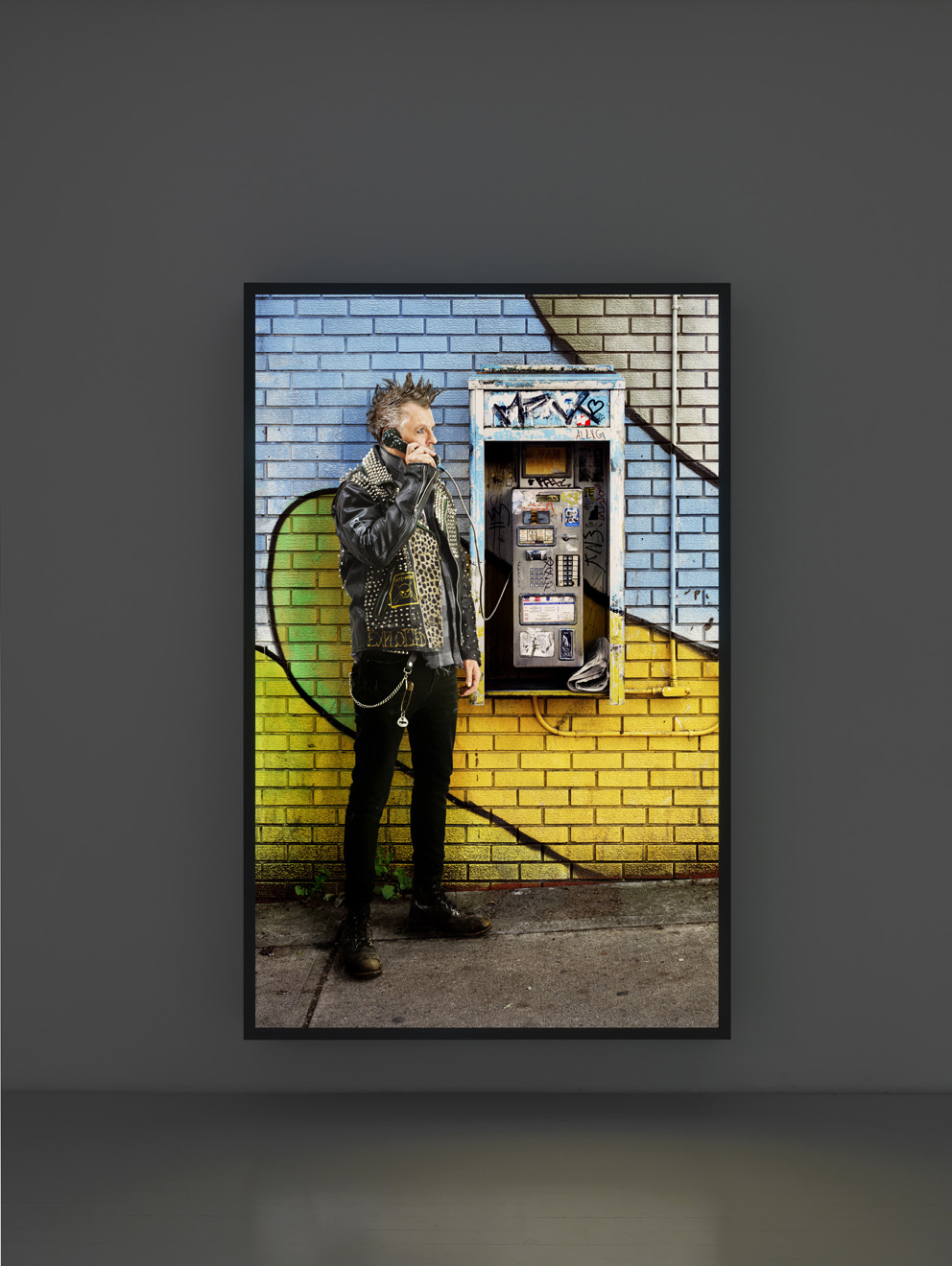 Rodney Graham Old Punk on Pay Phone 2012