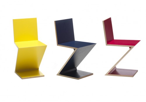 Zig-Zag, design di Gerrit Rietveld per Cassina