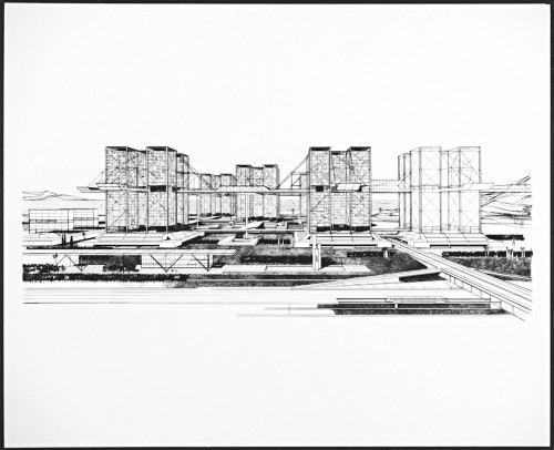 Harlan Georgescu, Skylots, 1965-67. (Getty Research Institute)
