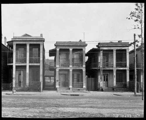 Walker Evans, Frame Houses, New Orleans, Louisiana, 1936.