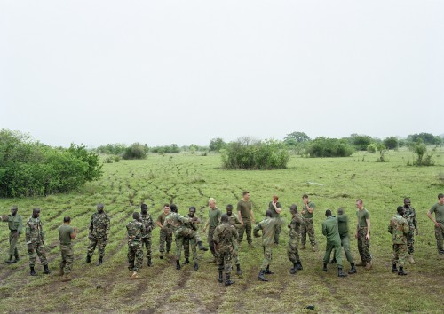 An-My Lê, Marine Corps Martial Art Program, Bundase Training Camp, Ghana, 2010, from Events Ashore (Aperture, 2014). © An-My Lê, courtesy Murray Guy Gallery, New York.