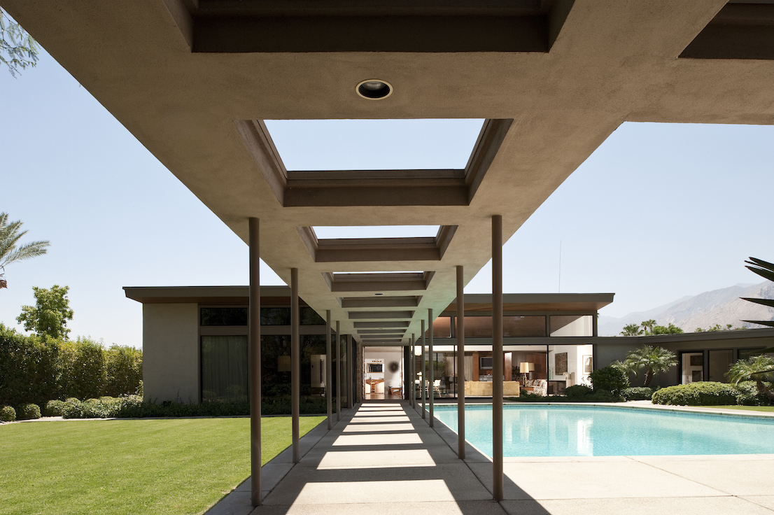 Twin Palms, Sinatra House, Palm Springs, California, designed by E. Stewart Williams, 1947.