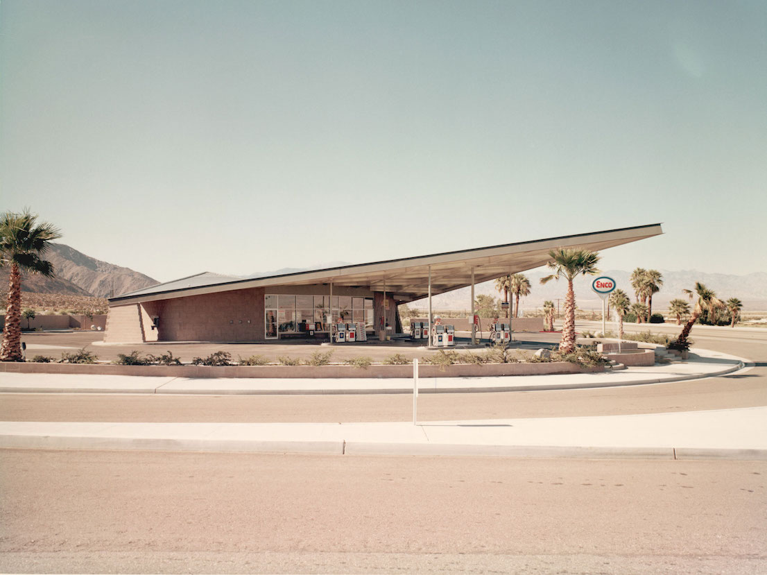 Enco Gas Station, Palm Springs, California, designed by Albert Frey in 1965.