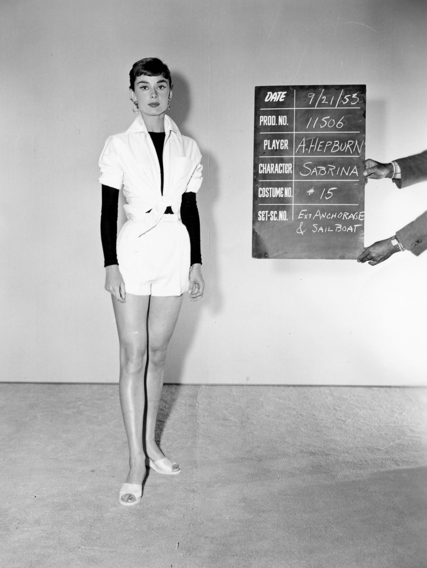 Costume test for Sabrina, Paramount Pictures, 1953