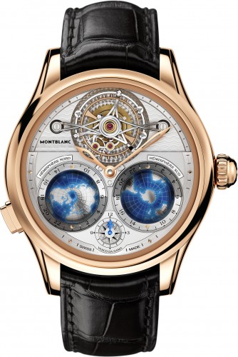Il Villeret Tourbillon Cylindrique Geosphères Vasco da Gama di Montblanc.