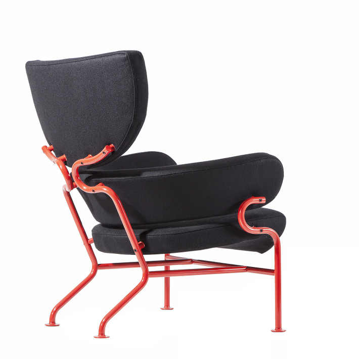 Franco Albini e Franca Helg, Poltrona 836 Tre Pezzi, edizione speciale 50° anniversario della Linea 1 della Metropolitana Milanese, Cassina, 2014.